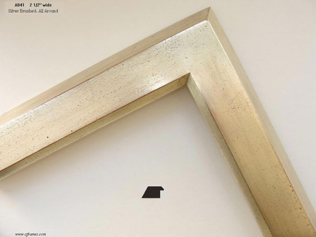 AMCI-Regence: CJFrames - Contemporary Frames - Gold Leaf - Black over Metal - Antique White - Ebony: A041