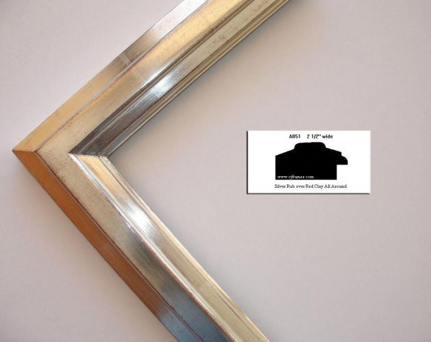AMCI-Regence: CJFrames - Contemporary Frames - Gold Leaf - Black over Metal - Antique White - Ebony: A851