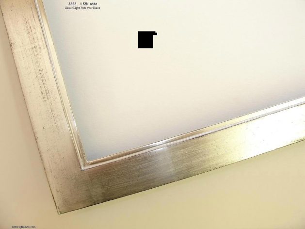 AMCI-Regence: CJFrames - Contemporary Frames - Gold Leaf - Black over Metal - Antique White - Ebony: A862