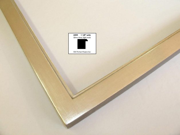 AMCI-Regence: CJFrames - Contemporary Frames - Gold Leaf - Black over Metal - Antique White - Ebony: A889