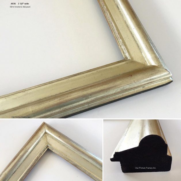 AMCI-Regence: CJFrames - Contemporary Frames - Gold Leaf - Black over Metal - Antique White - Ebony: A936