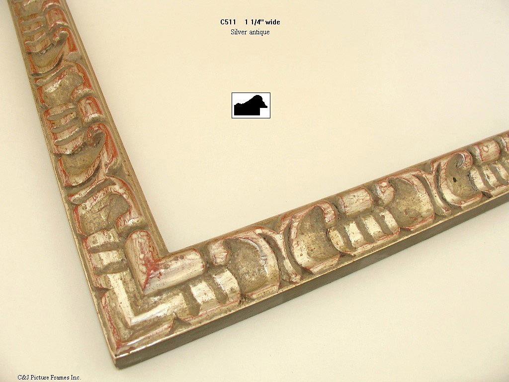 AMCI-Regence: CJFrames - Spanish Frames - Gold Leaf - Black over Metal - Antique White - Ebony: C511