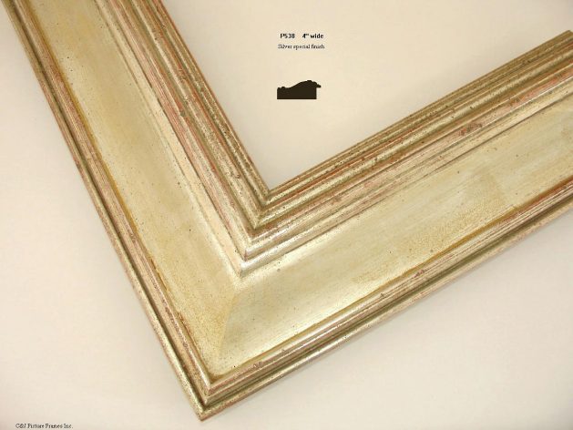 AMCI-Regence: CJFrames - Contemporary Frames - Gold Leaf - Black over Metal - Antique White - Ebony: P538