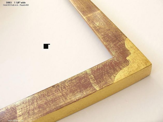 AMCI-Regence: CJFrames - Drawing Frames - Gold Leaf - Black over Metal - Antique White - Ebony: D003
