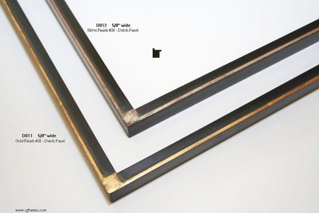 AMCI-Regence: CJFrames - Drawing Frames - Gold Leaf - Black over Metal - Antique White - Ebony: D011-D012