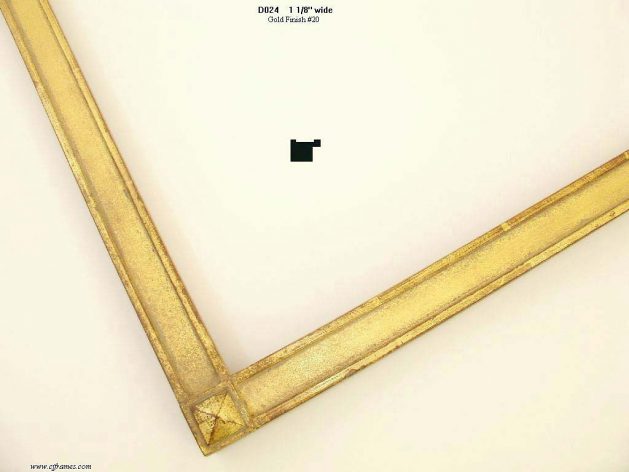 AMCI-Regence: CJFrames: Gold Leaf frames in a variety of styles Contemporary - Oriental - Hicks: d024-gold