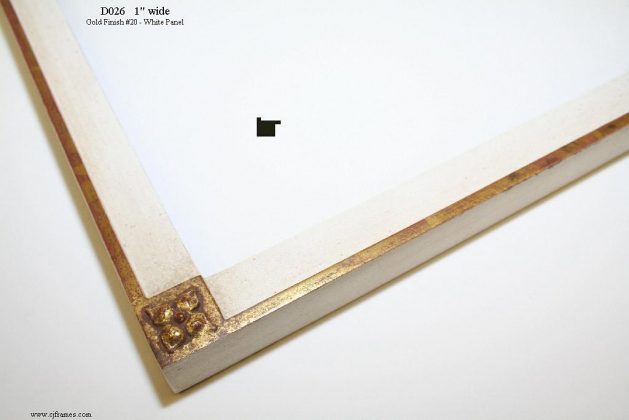 AMCI-Regence: CJFrames - Drawing Frames - Gold Leaf - Black over Metal - Antique White - Ebony: D026
