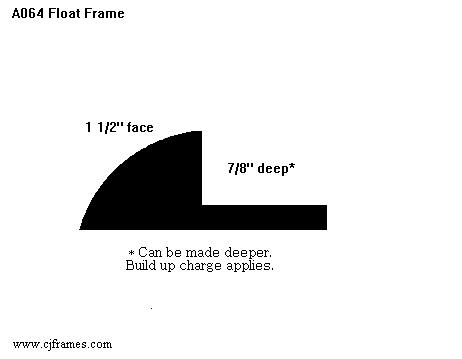 1 1/2" face, 7/8" deep* <span class="floaterPlease">Can be made deeper. Build up charge applies.</span>